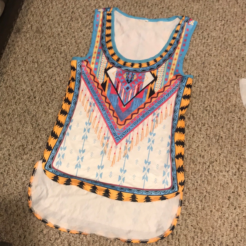 Multi color tank size large